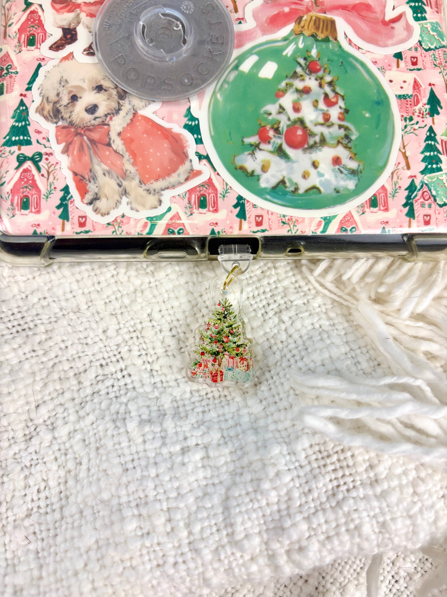 Vintage Christmas Tree Kindle Charm
