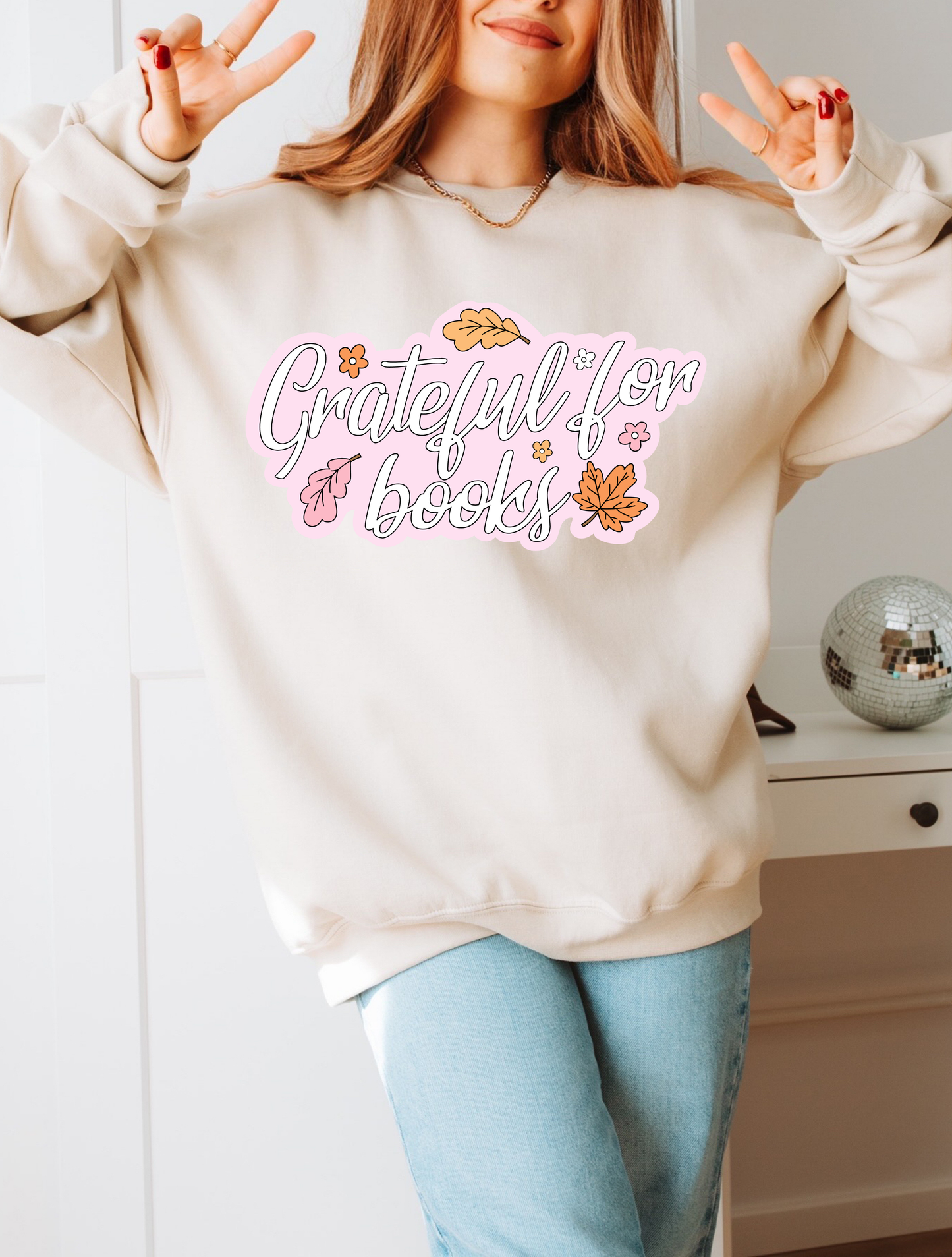 Grateful For Books - Shirt/Crewneck