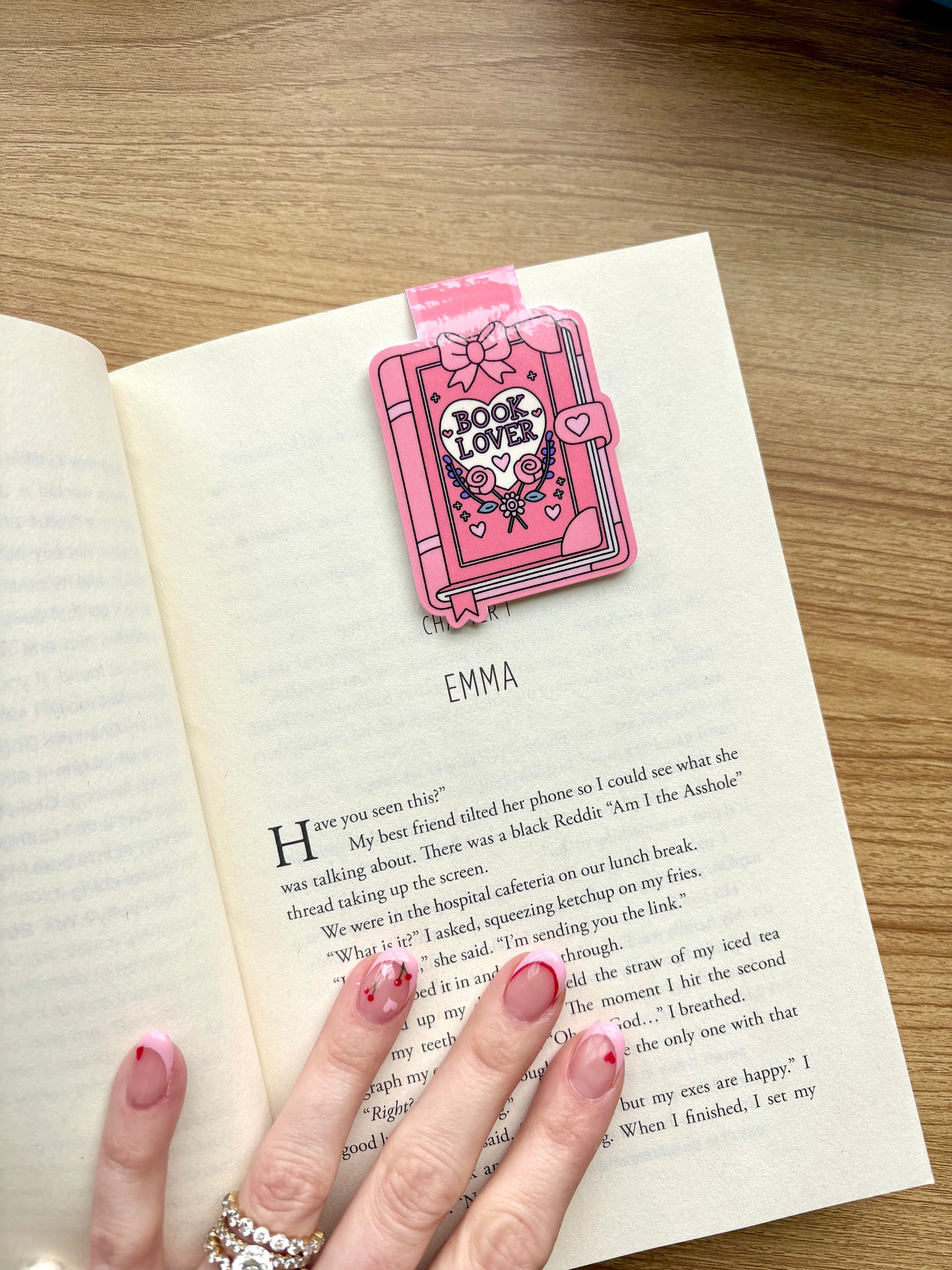 Book Lover Bow Coquette Magnetic Bookmark