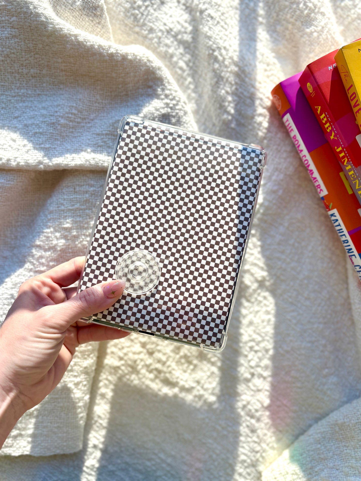 Espresso Checkered Kindle Insert
