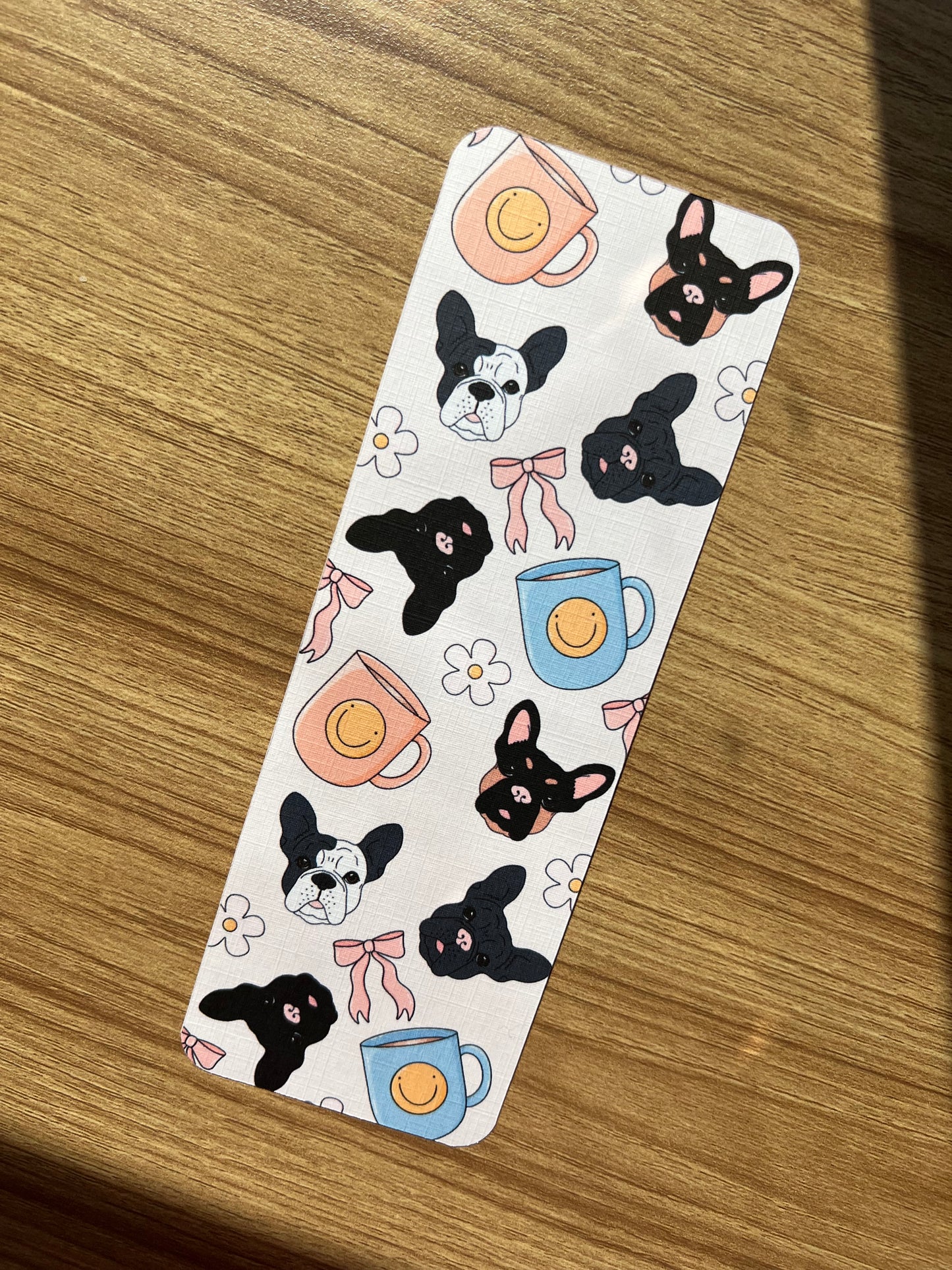 frenchies and coffee bookmark