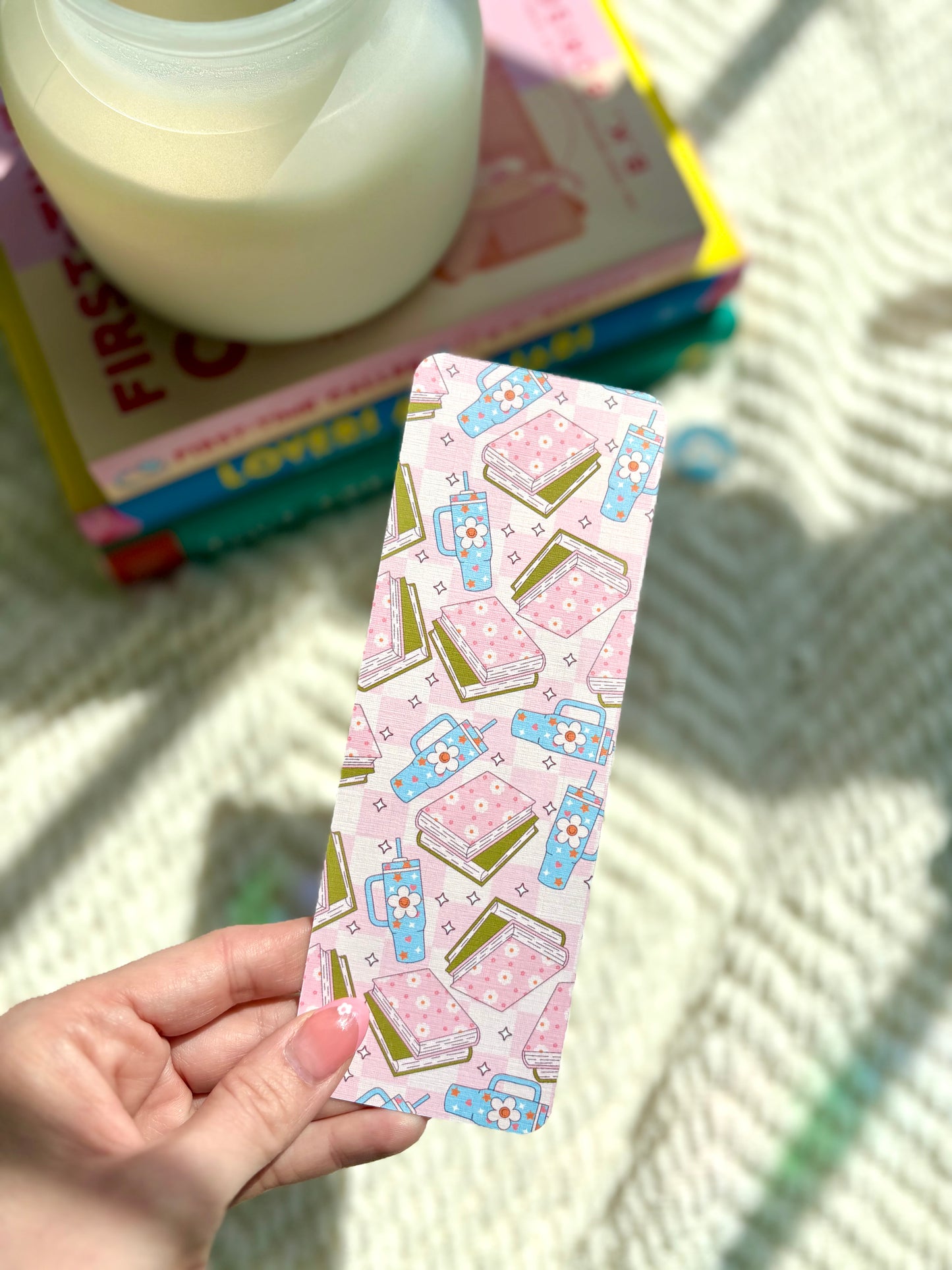 Floral Book & Tumbler Bookmark