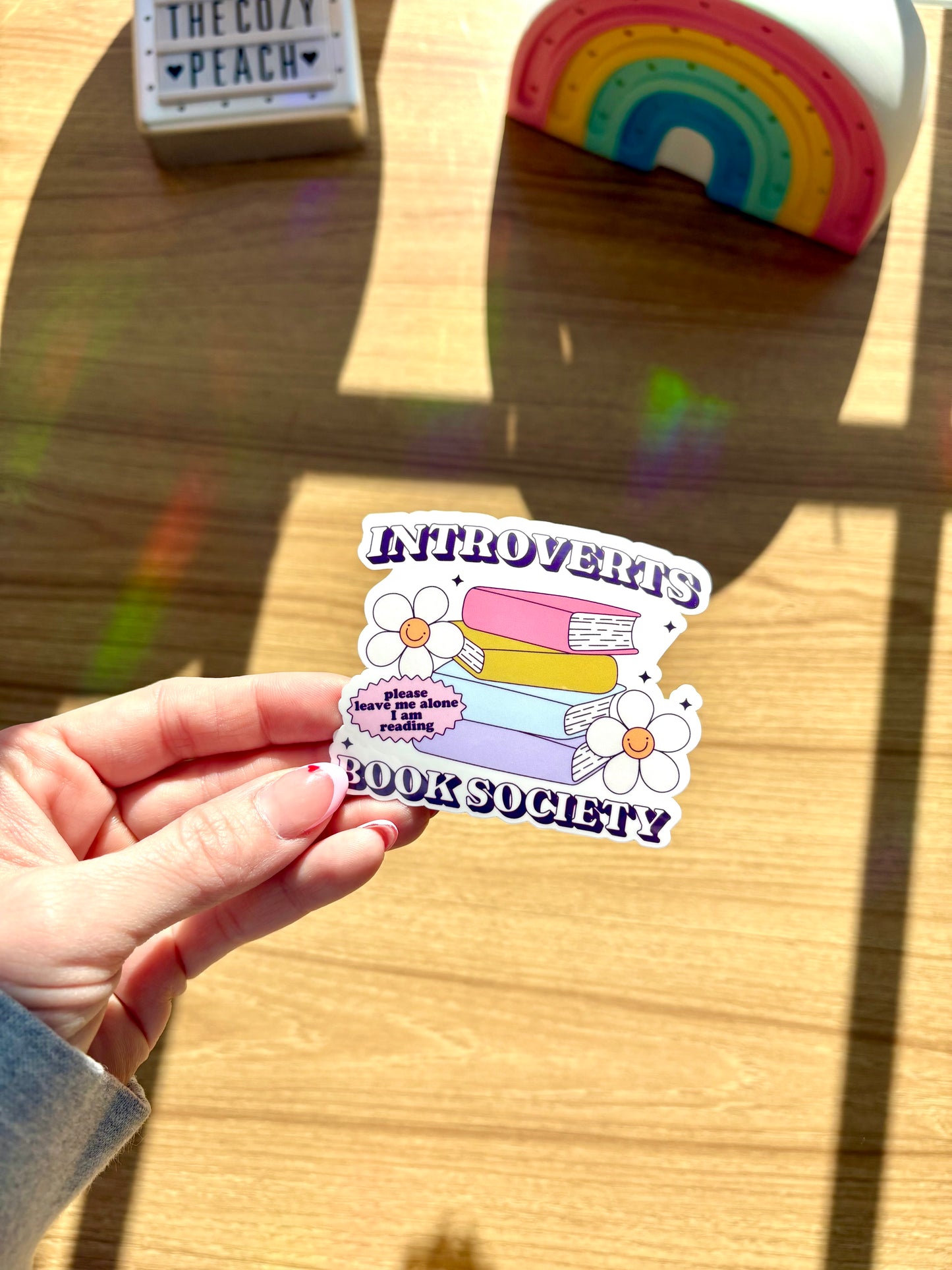 Introverts Book Society Sticker