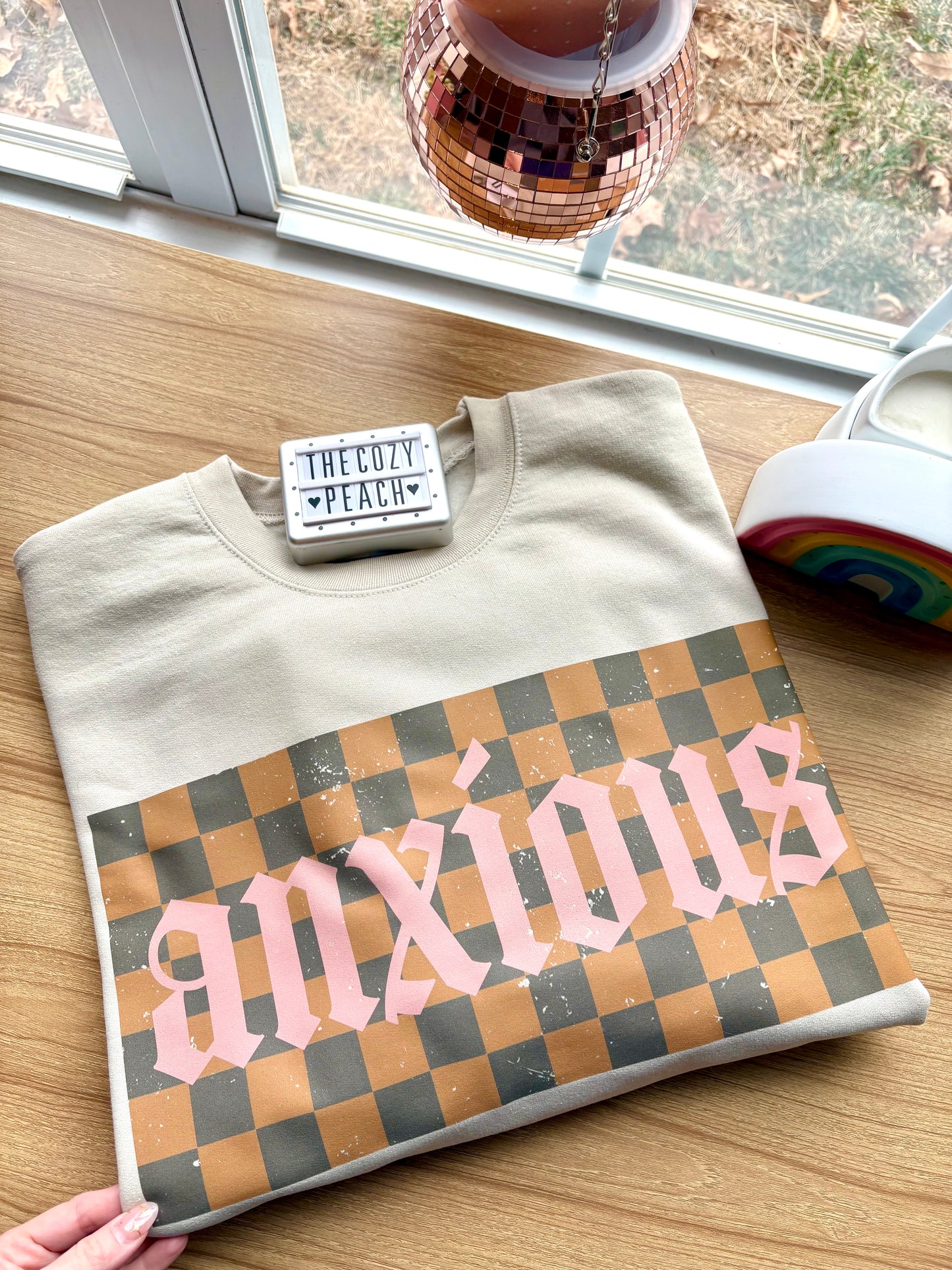 Checkered Anxious - Shirt/Crewneck