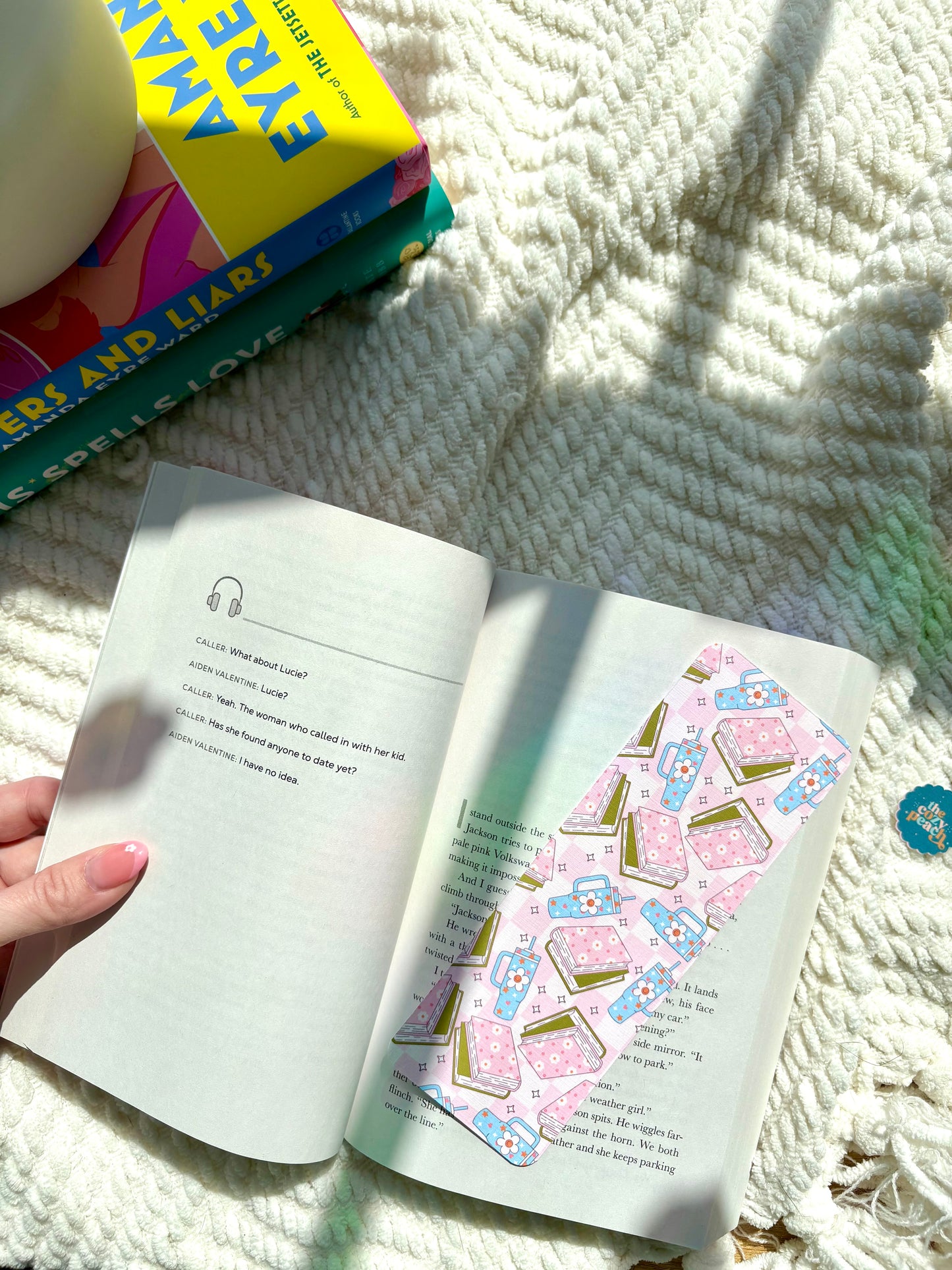 Floral Book & Tumbler Bookmark