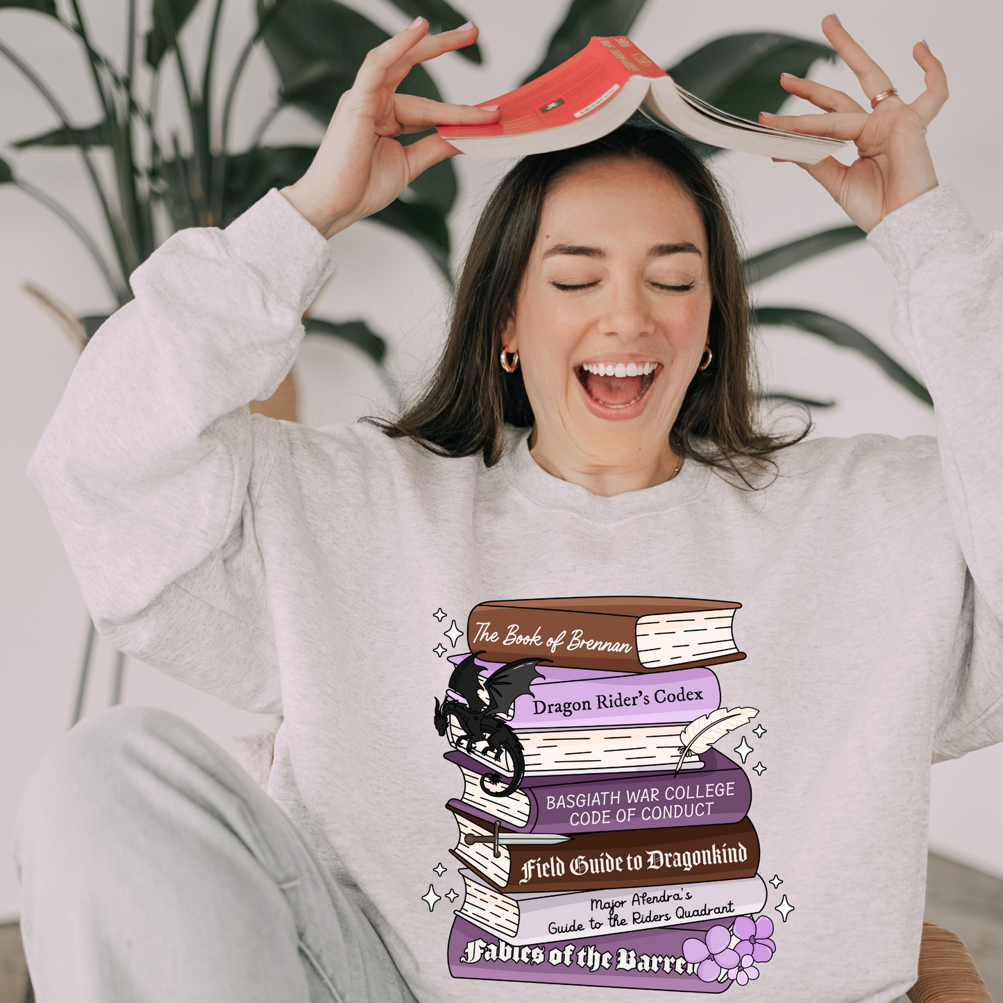 Book Of Dragons Book Stacks - Shirt/Crewneck