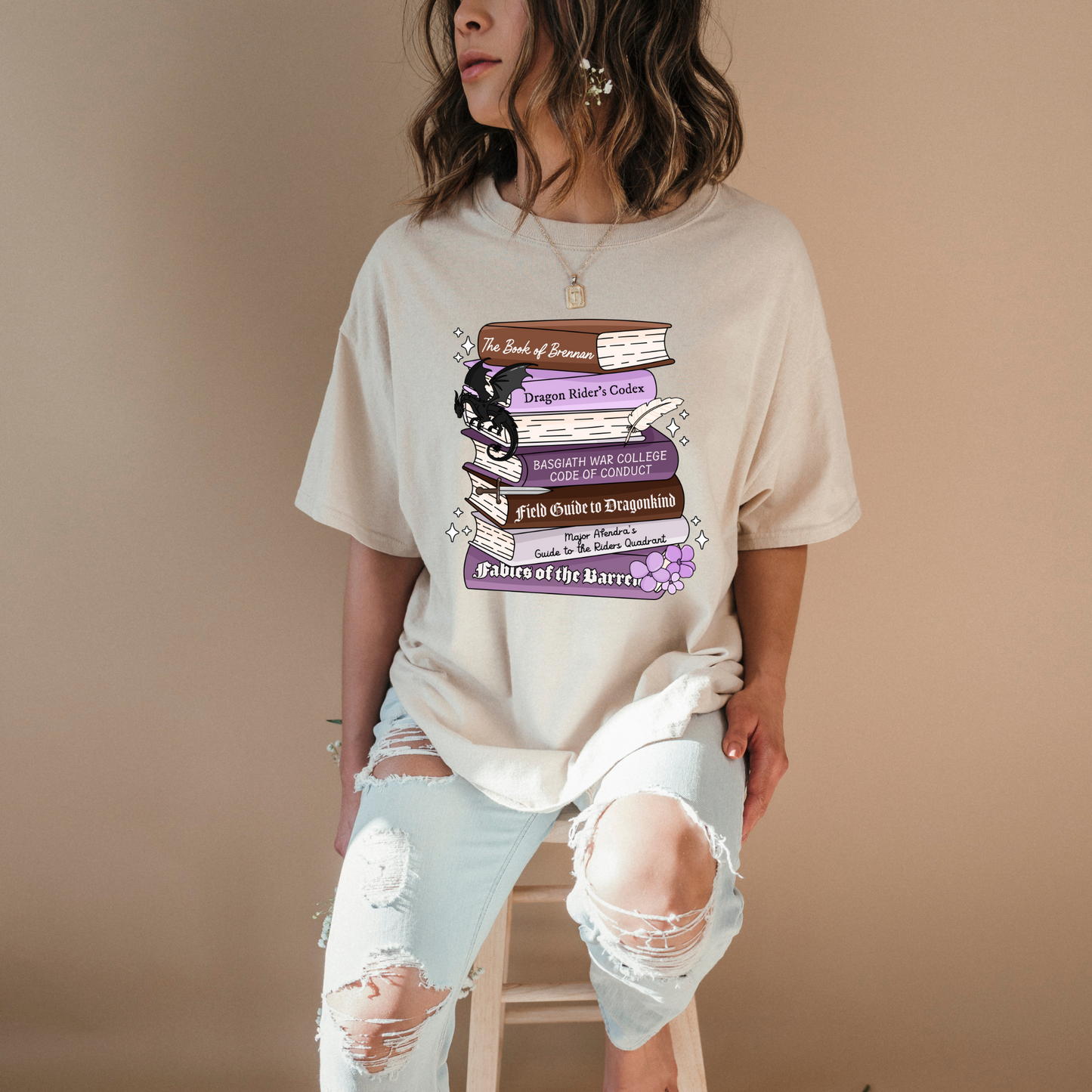 Book Of Dragons Book Stacks - Shirt/Crewneck