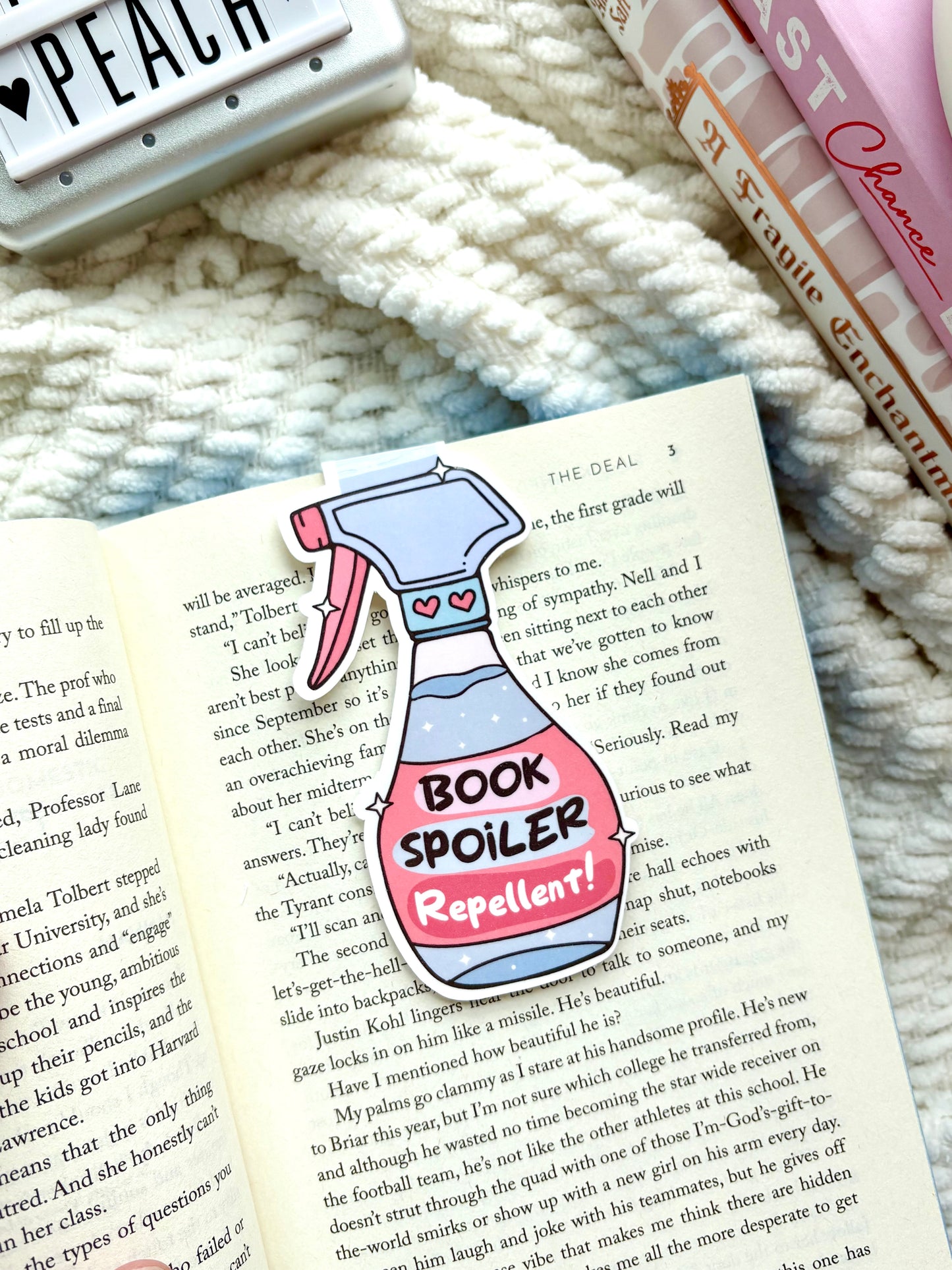Book Spoiler Repellent Magnetic Bookmark