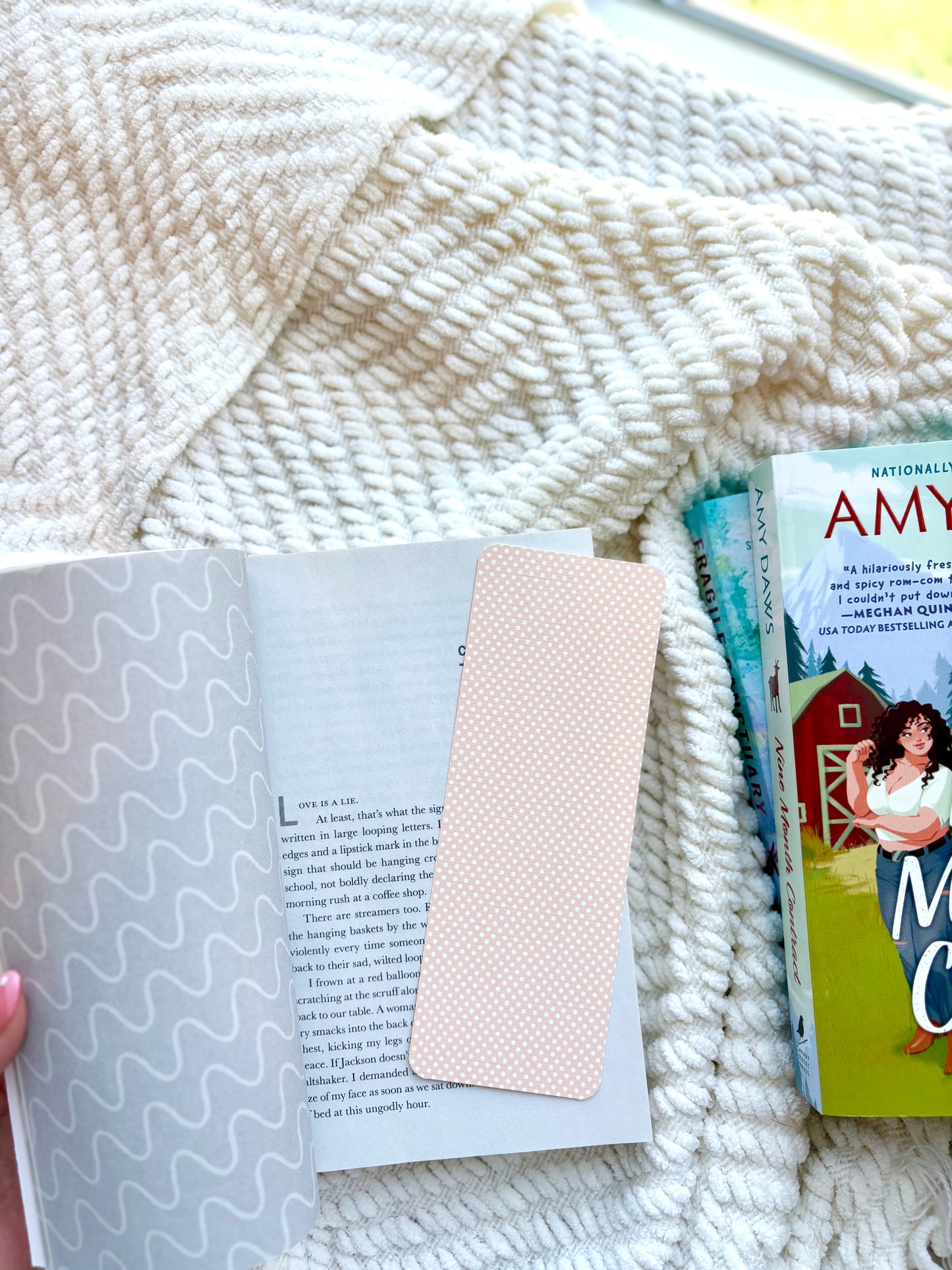 Dainty Pink Dots Bookmark