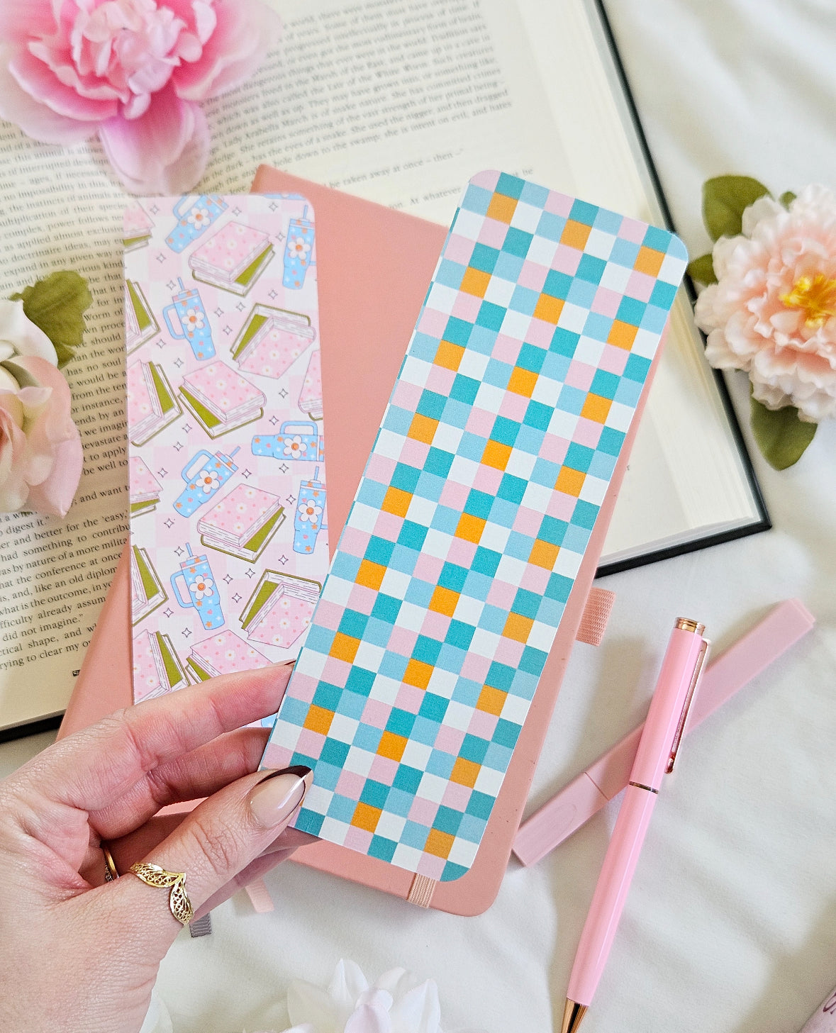 Spring Florals Reversible Bookmark
