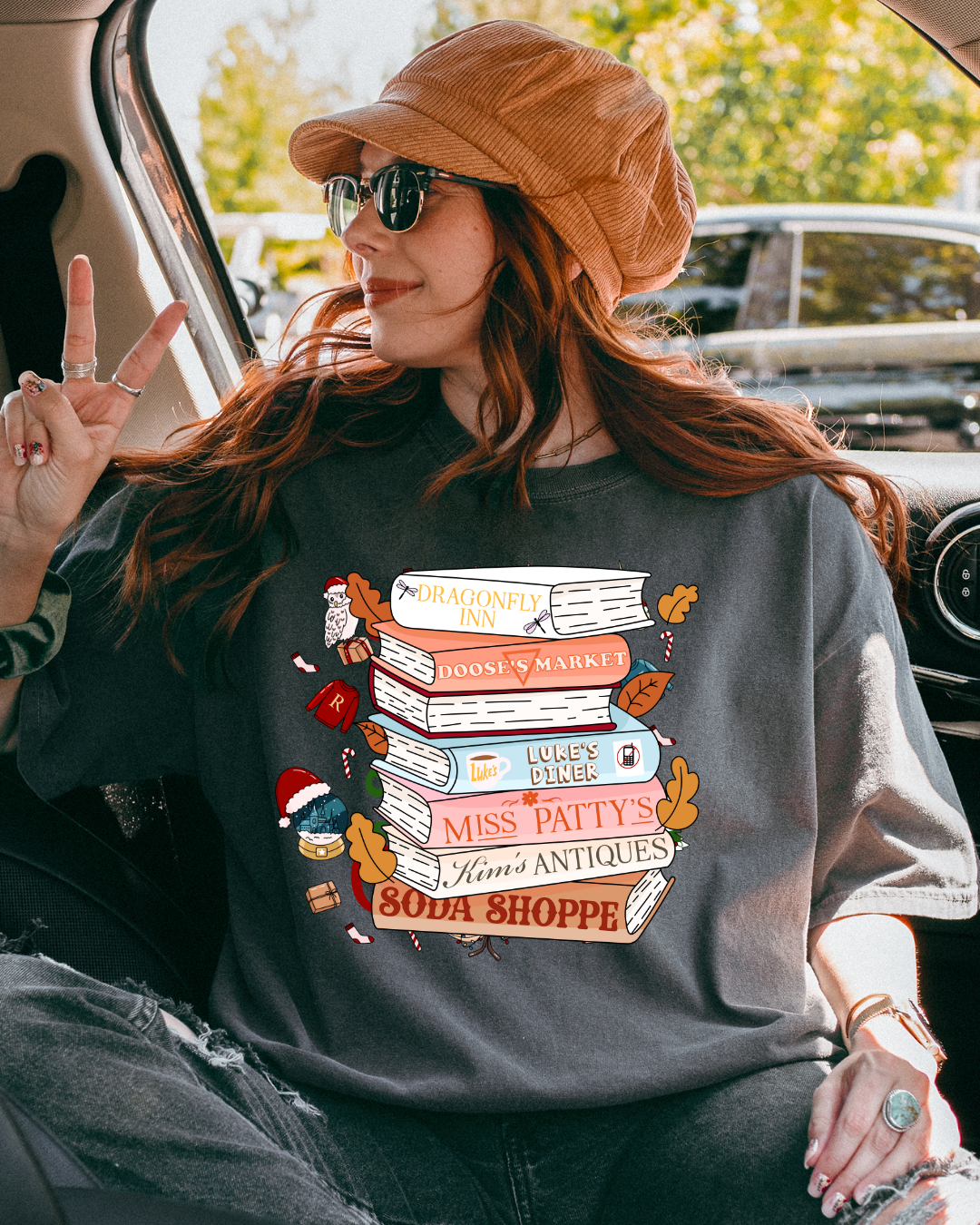 Gilmore Girls Book Stack - Shirt