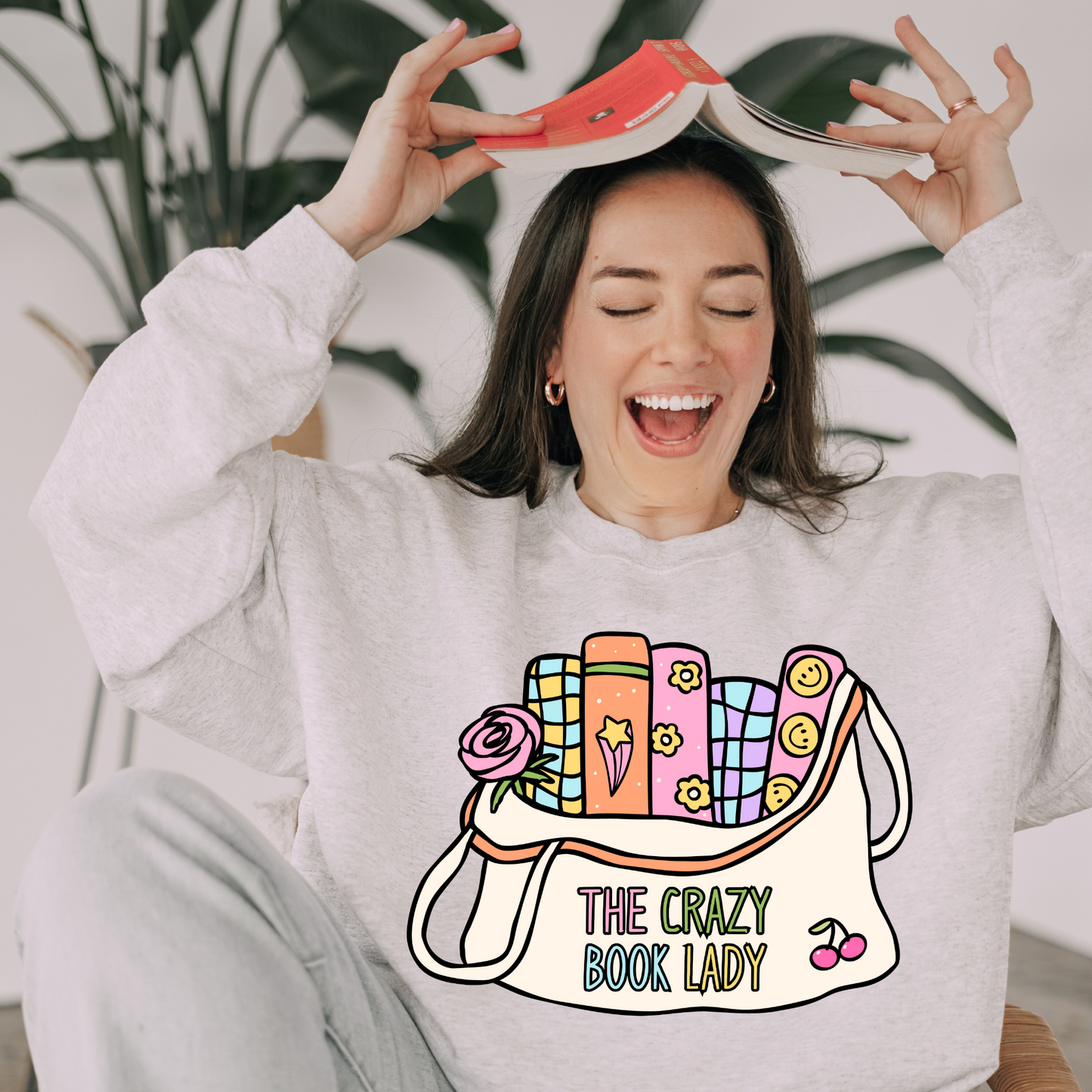 The Crazy Book Lady - Shirt/Crewneck