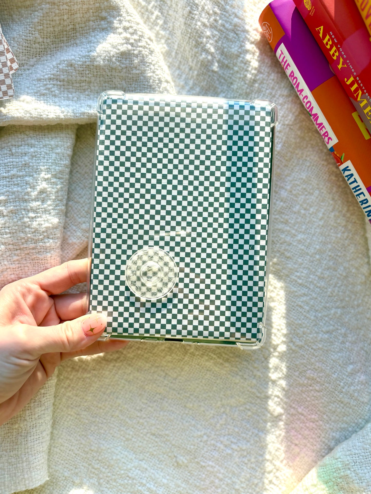 Cool Blue Checkered Kindle Insert
