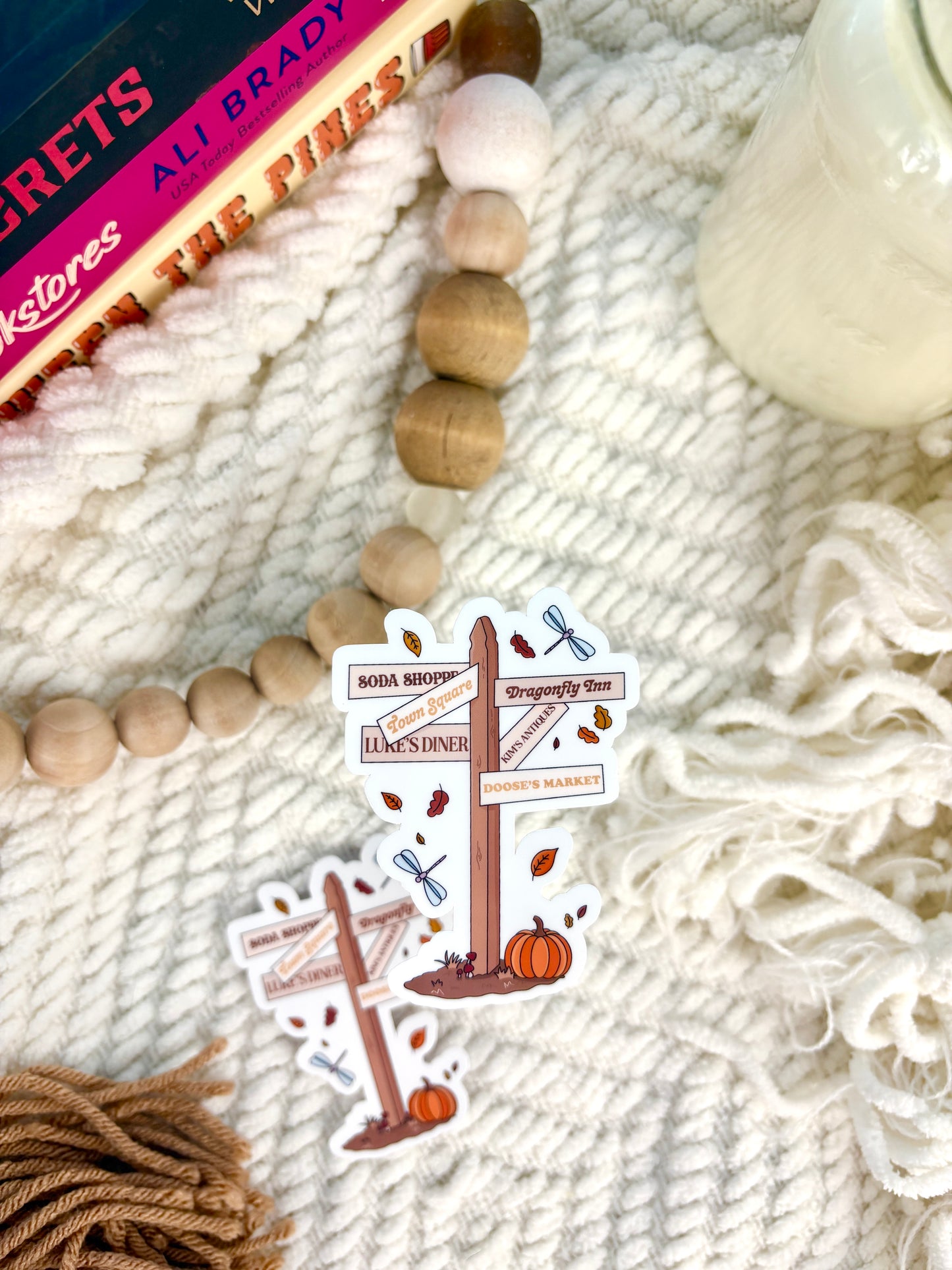 Stars Hollow Sign Post Sticker