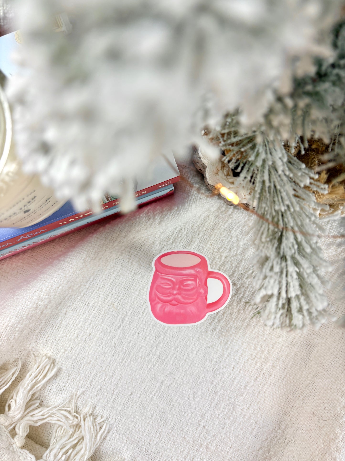 Vintage Santa Mug Sticker