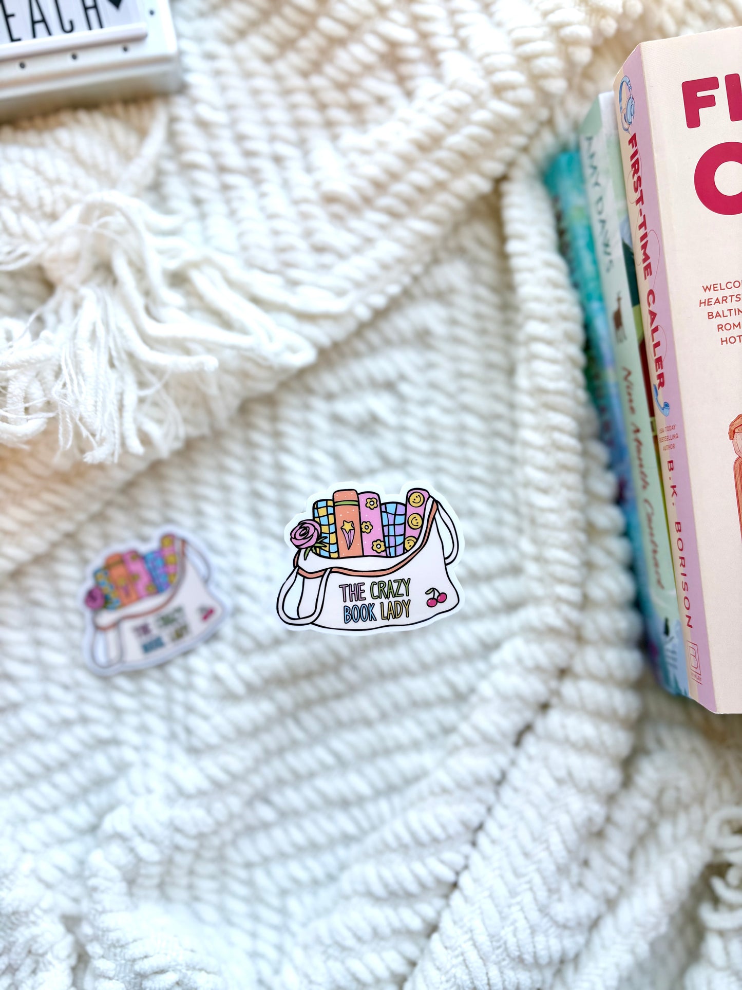 The Crazy Book Lady Sticker