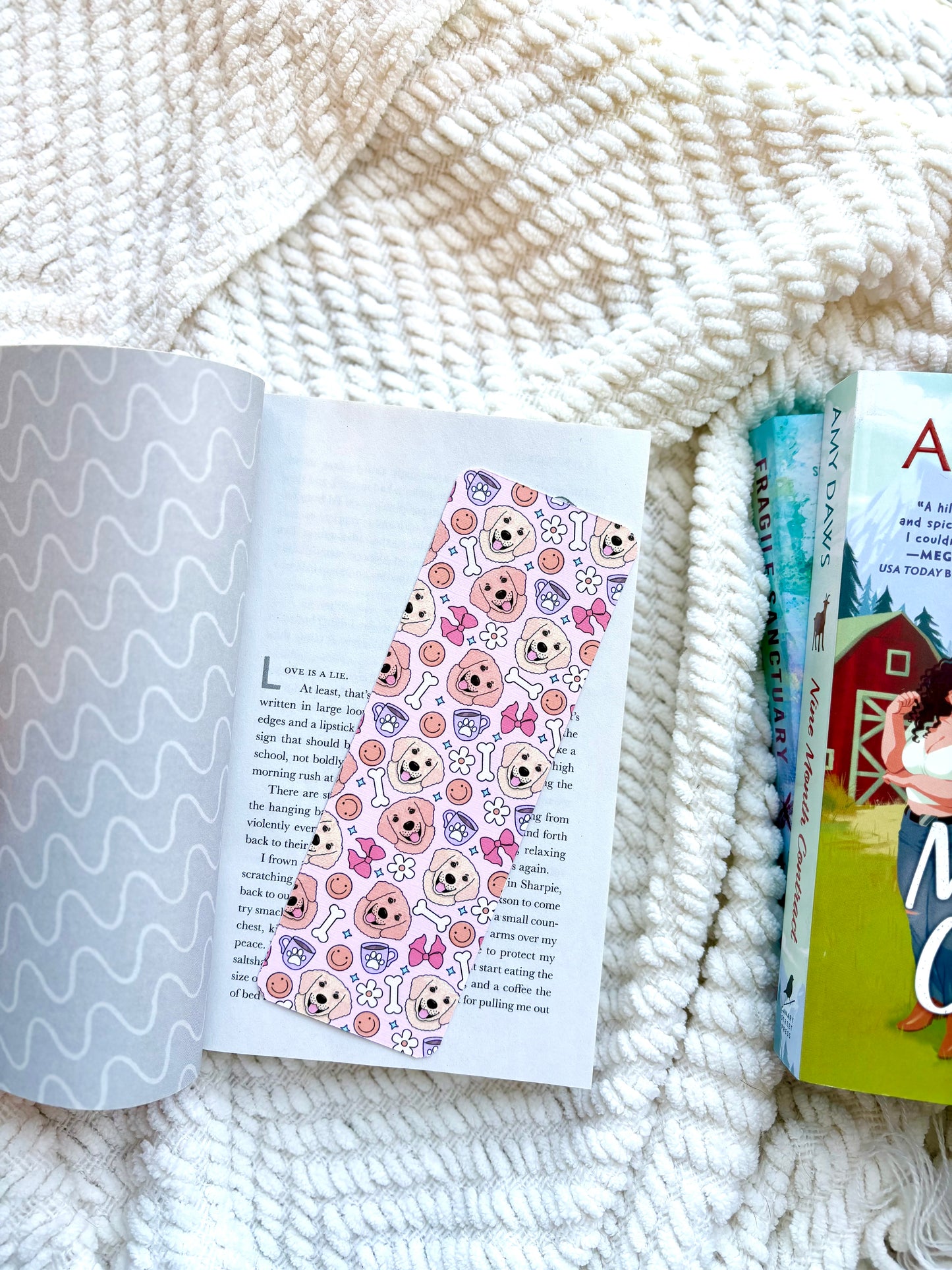 Golden Girlie Bookmark
