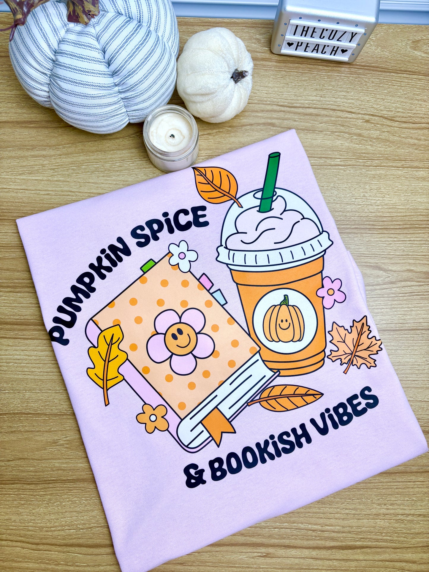 Pumpkin Spice & Bookish Vibes - Shirt/Crewneck