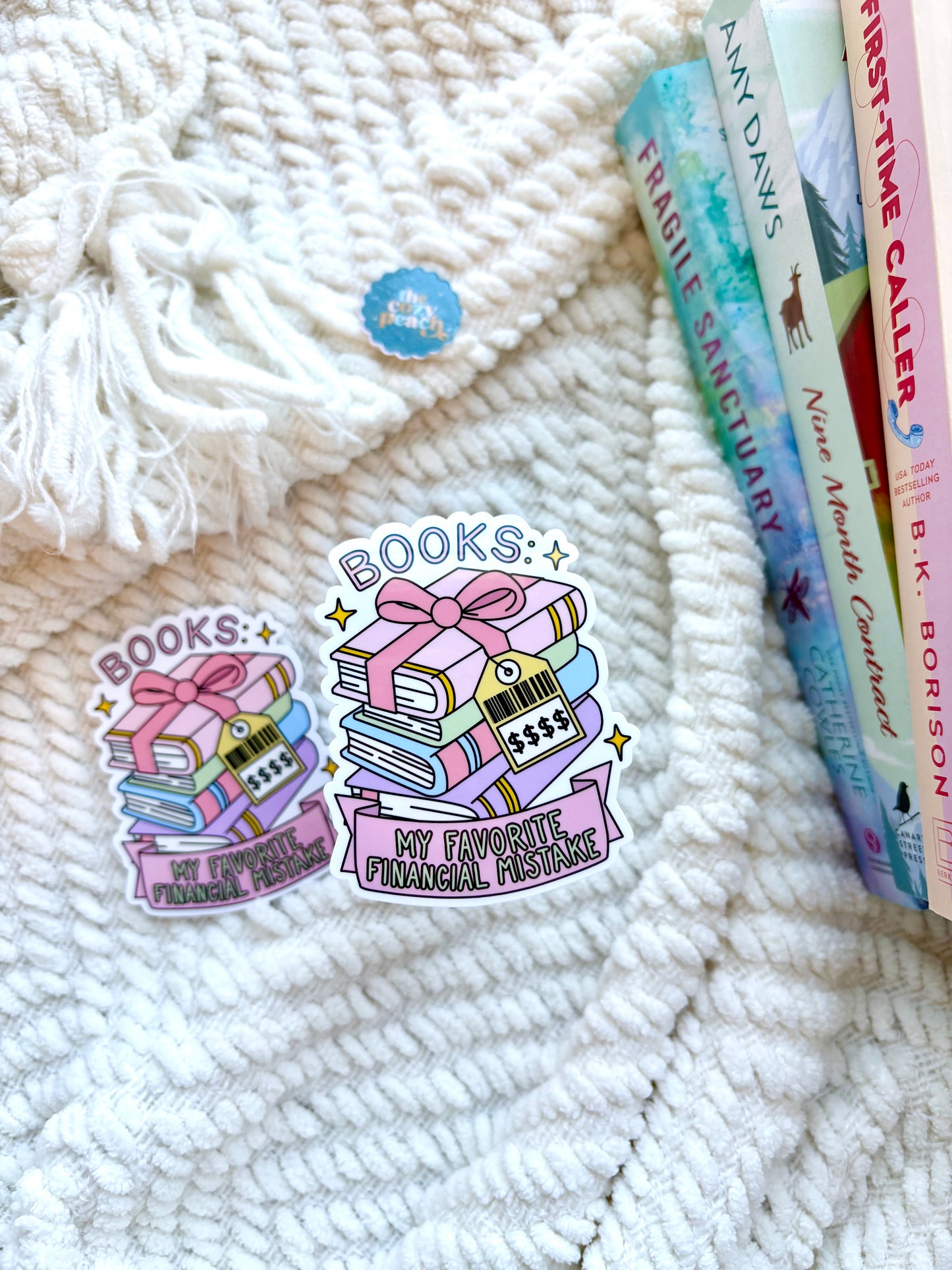 Books My Favorite Financial Mistake Sticker