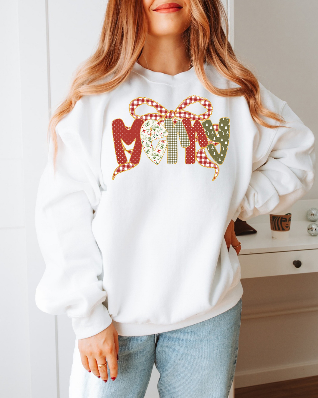 Merry Patchwork Christmas - Crewneck