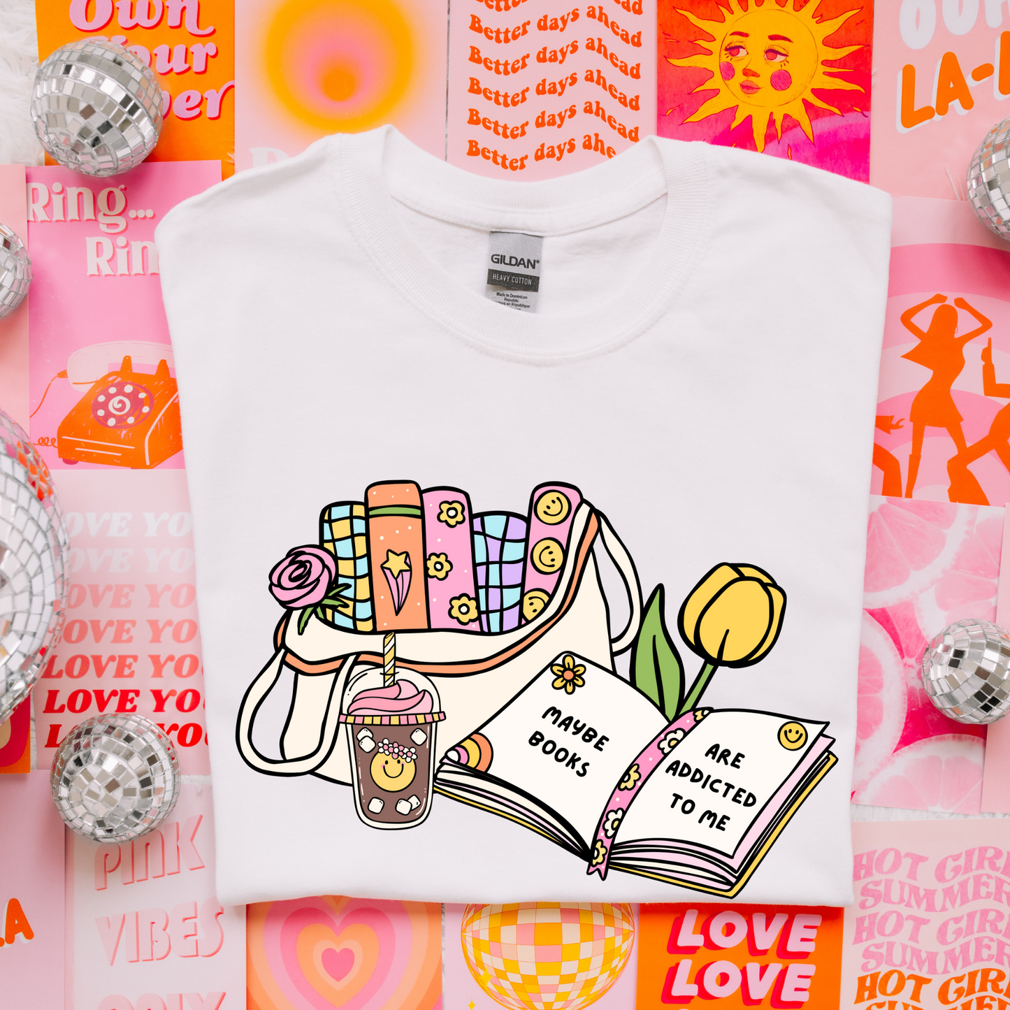Maybe Books Are Addicted To Me - Shirt/Crewneck