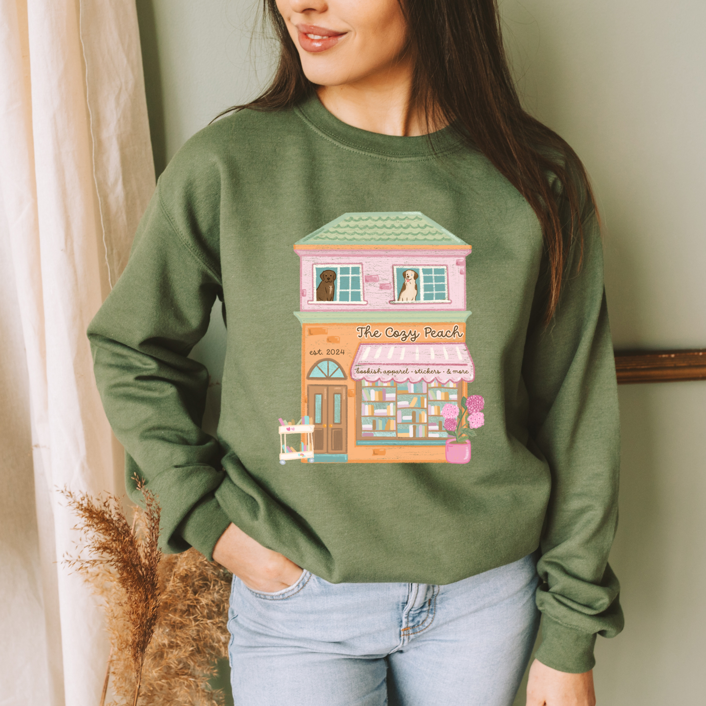 The Cozy Peach Bookstore - Shirt/Crewneck