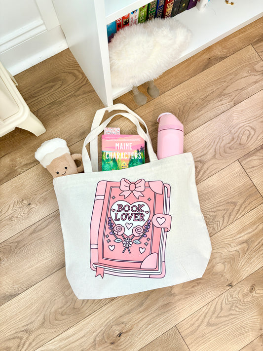 Book Lover Bow Tote