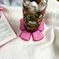 Pink Bow Cozy Coaster