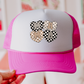 Mama Checkered Hearts Hat