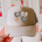 Mama Checkered Hearts Hat