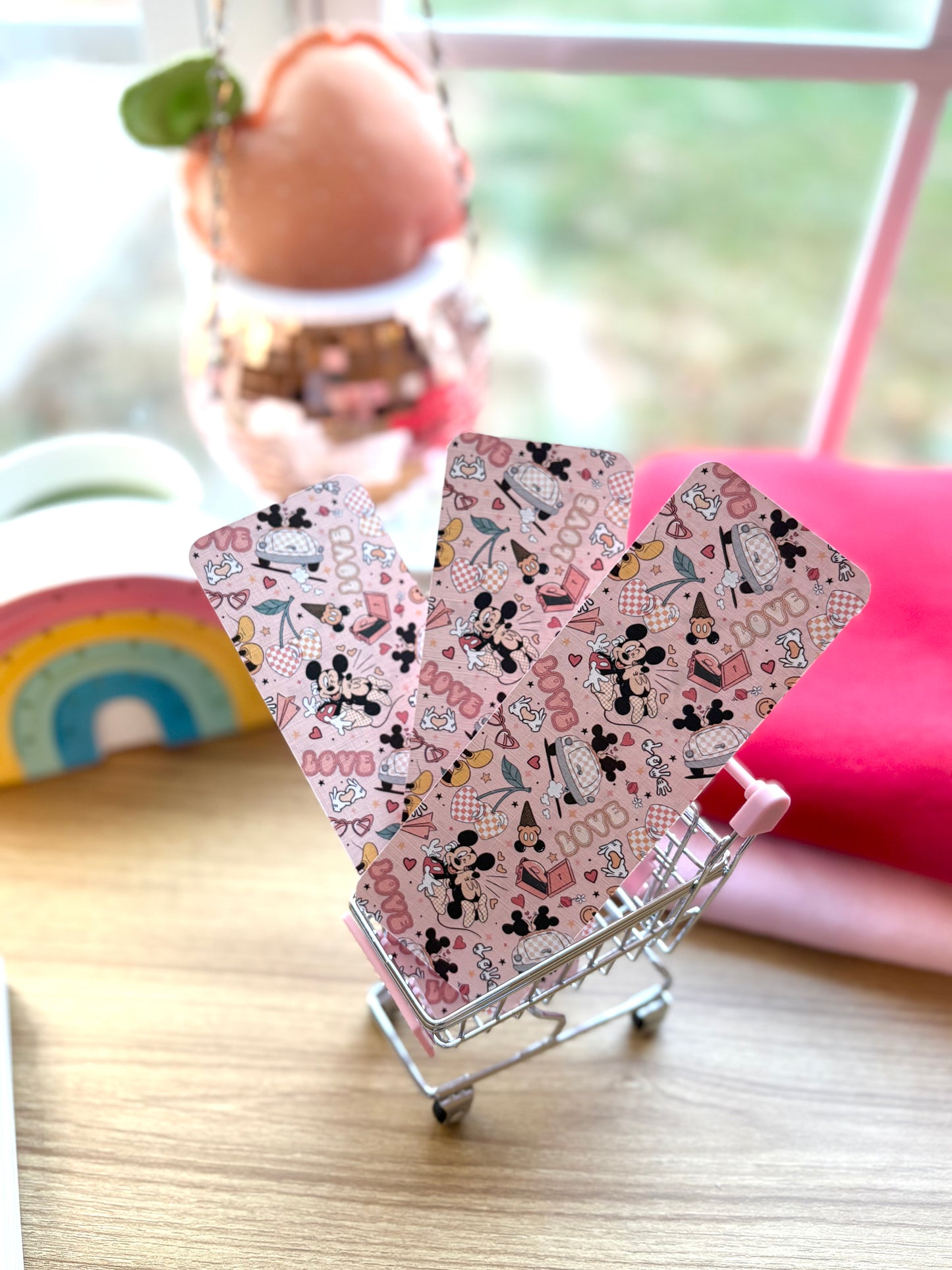 Mickey & Minnie Love Birds Bookmark