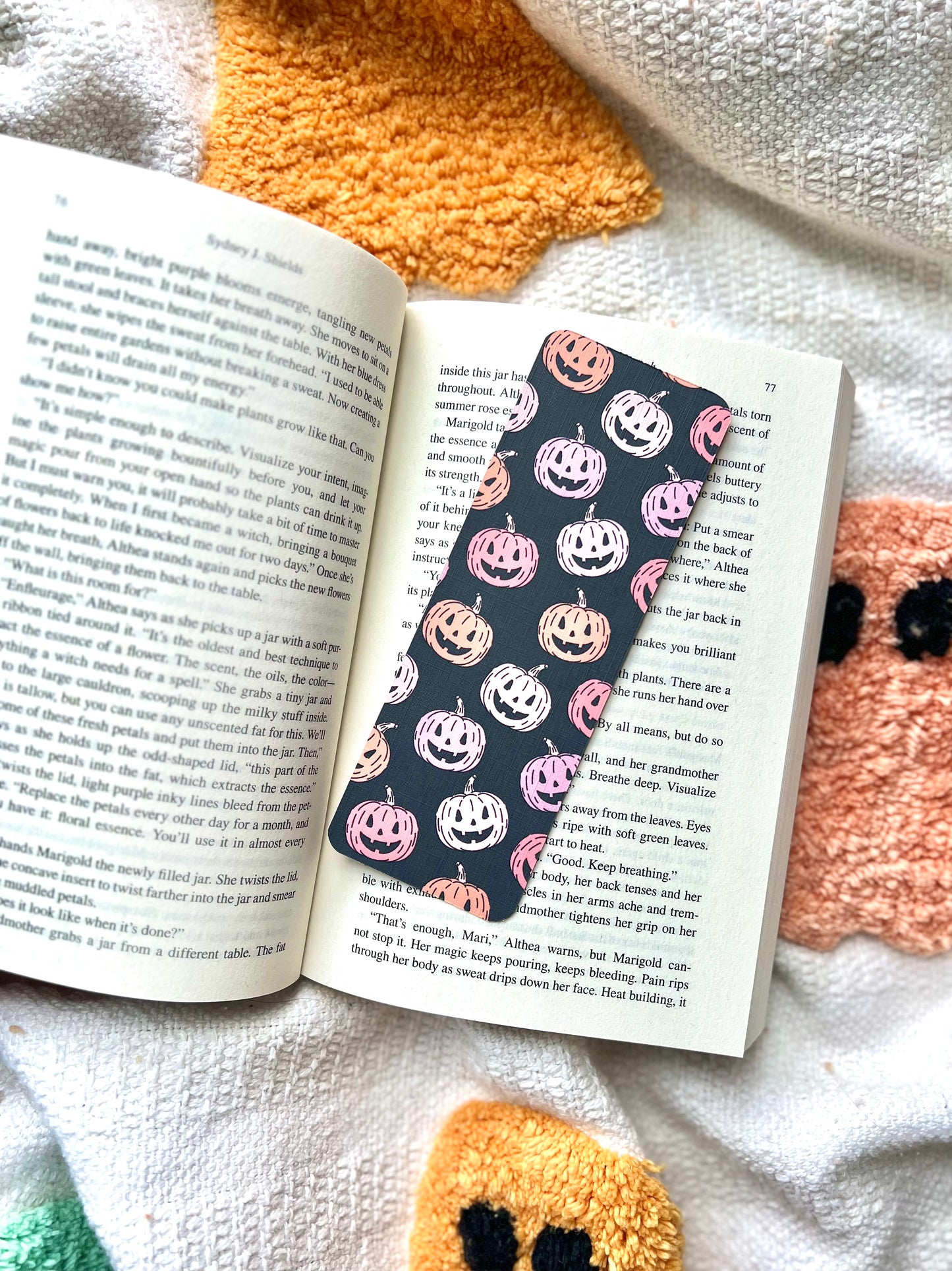 Colorful Pumpkins Bookmark