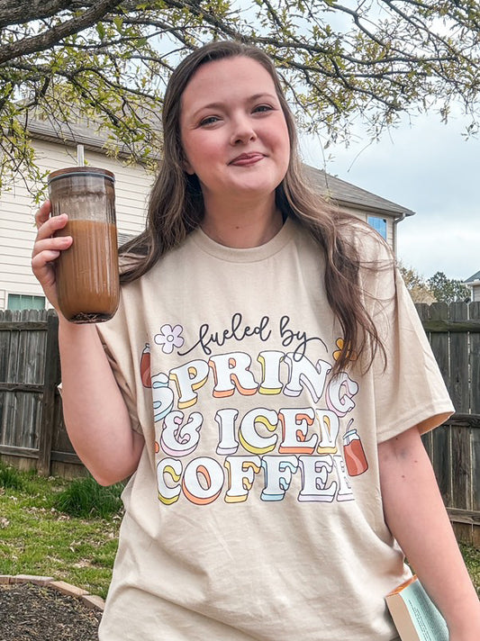 Fueled By Spring & Iced Coffee - Shirt/Crewneck