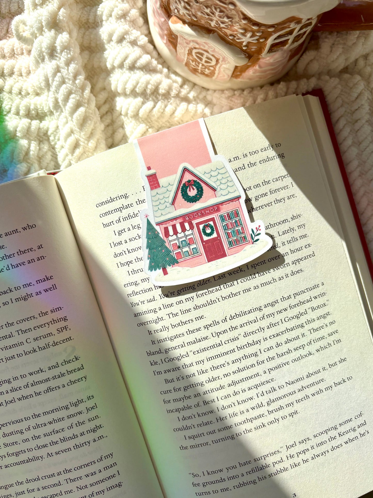 Snowy Book Store Magnetic Bookmark