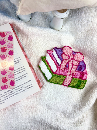 Book Stack Cozy Coaster