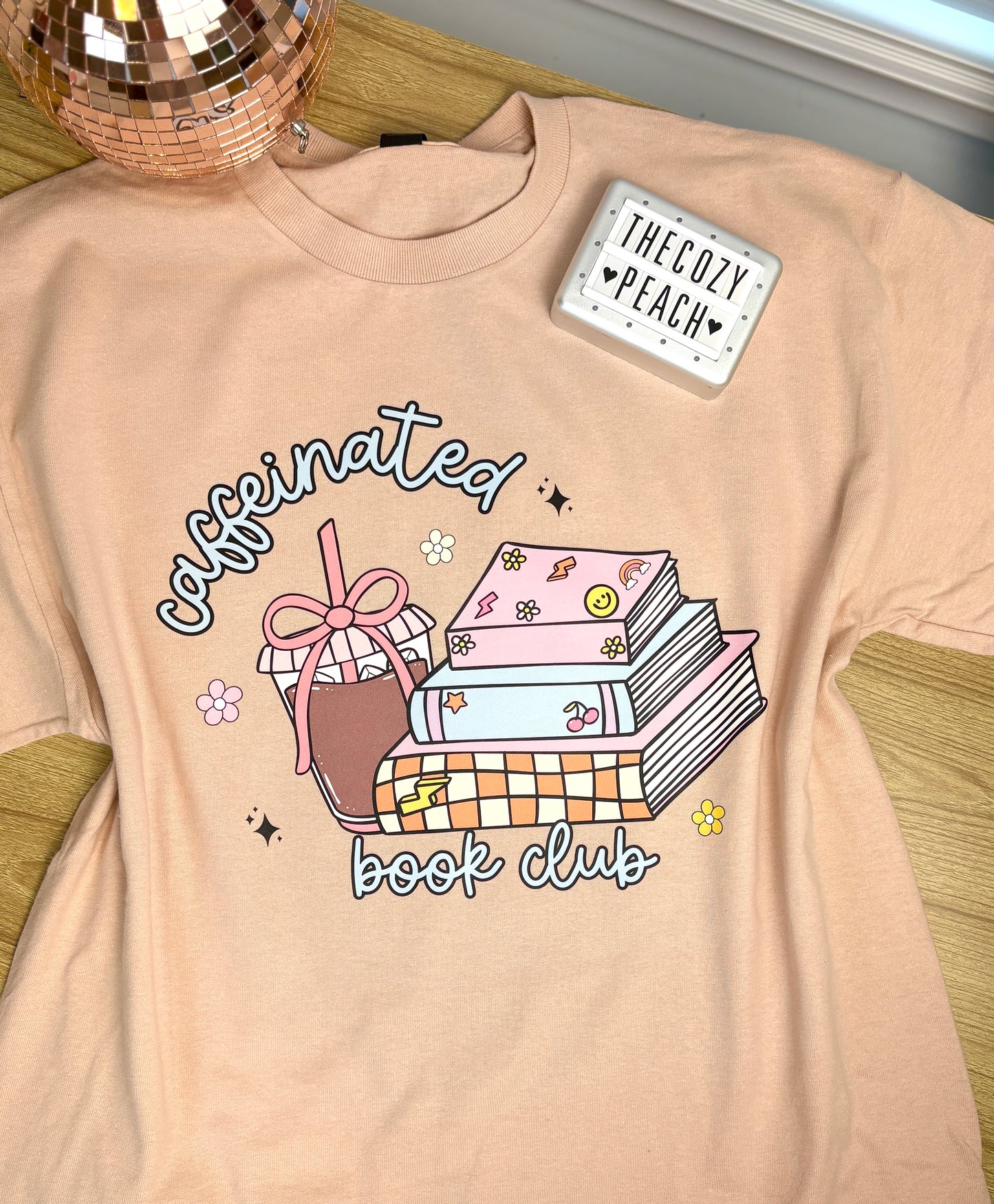 Caffeinated Book Club- Shirt/Crewneck