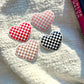 Checkered Hearts Stickers