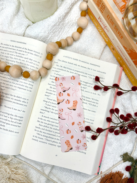 Pumpkin Spice Cowgirl Bookmark