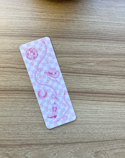 Pink Cowboy Disco Bookmark