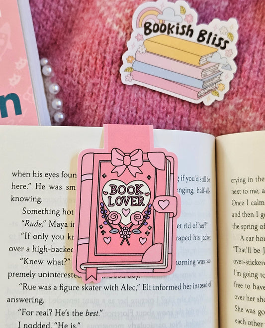 Book Lover Bow Coquette Magnetic Bookmark