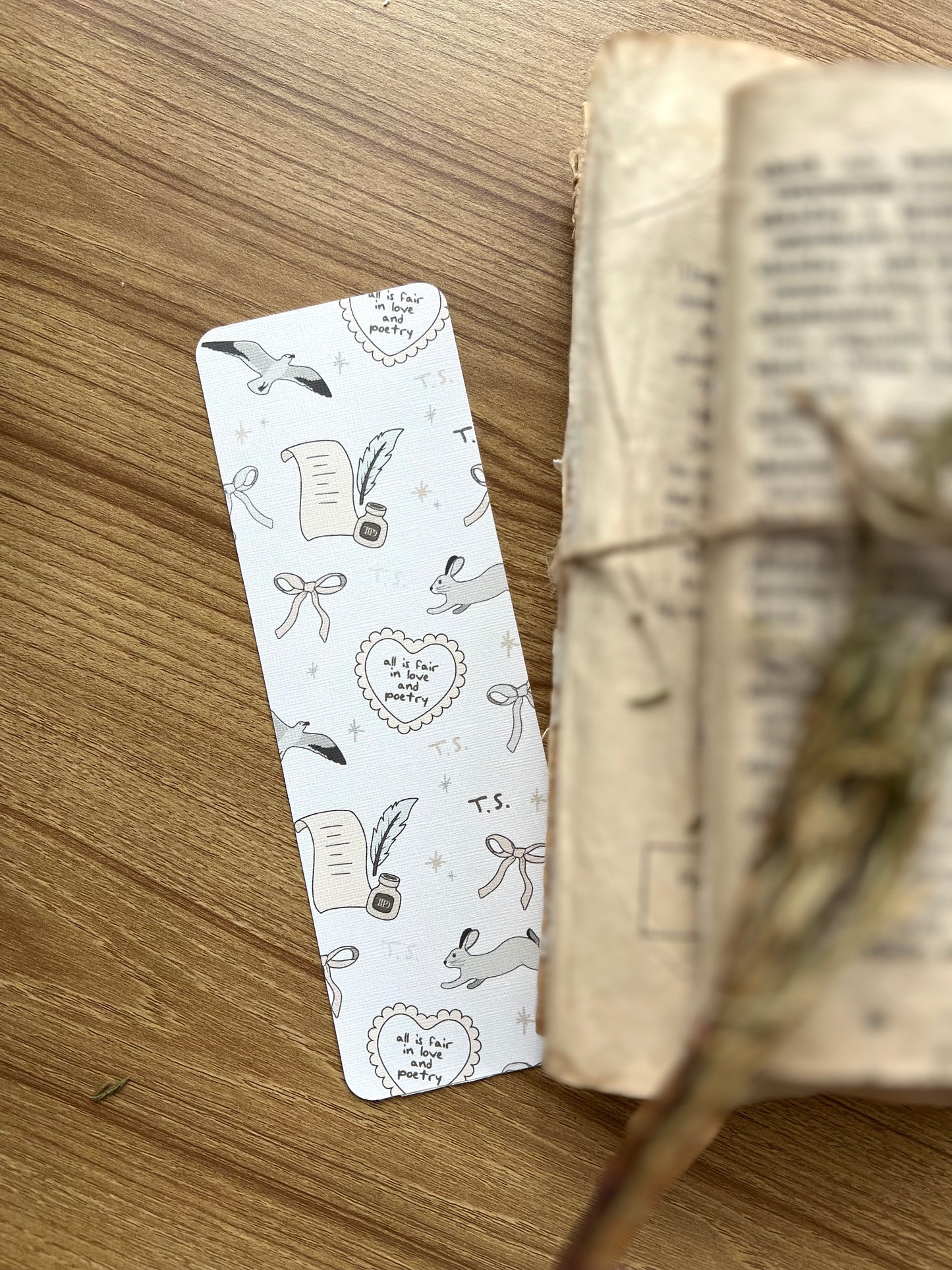 swiftie tortured poets inspired bookmark