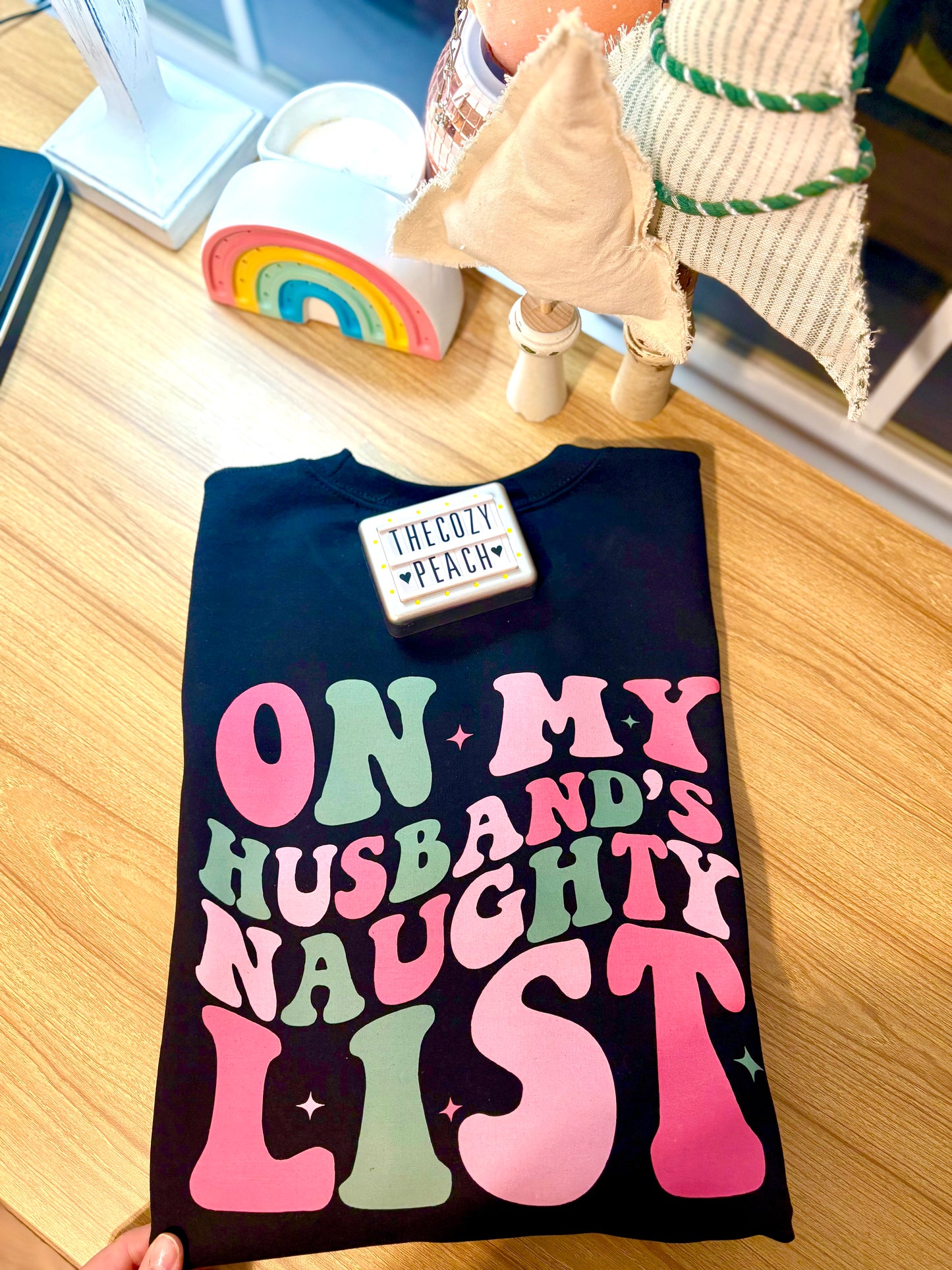 On My Husband's Naughty List - Shirt/Crewneck