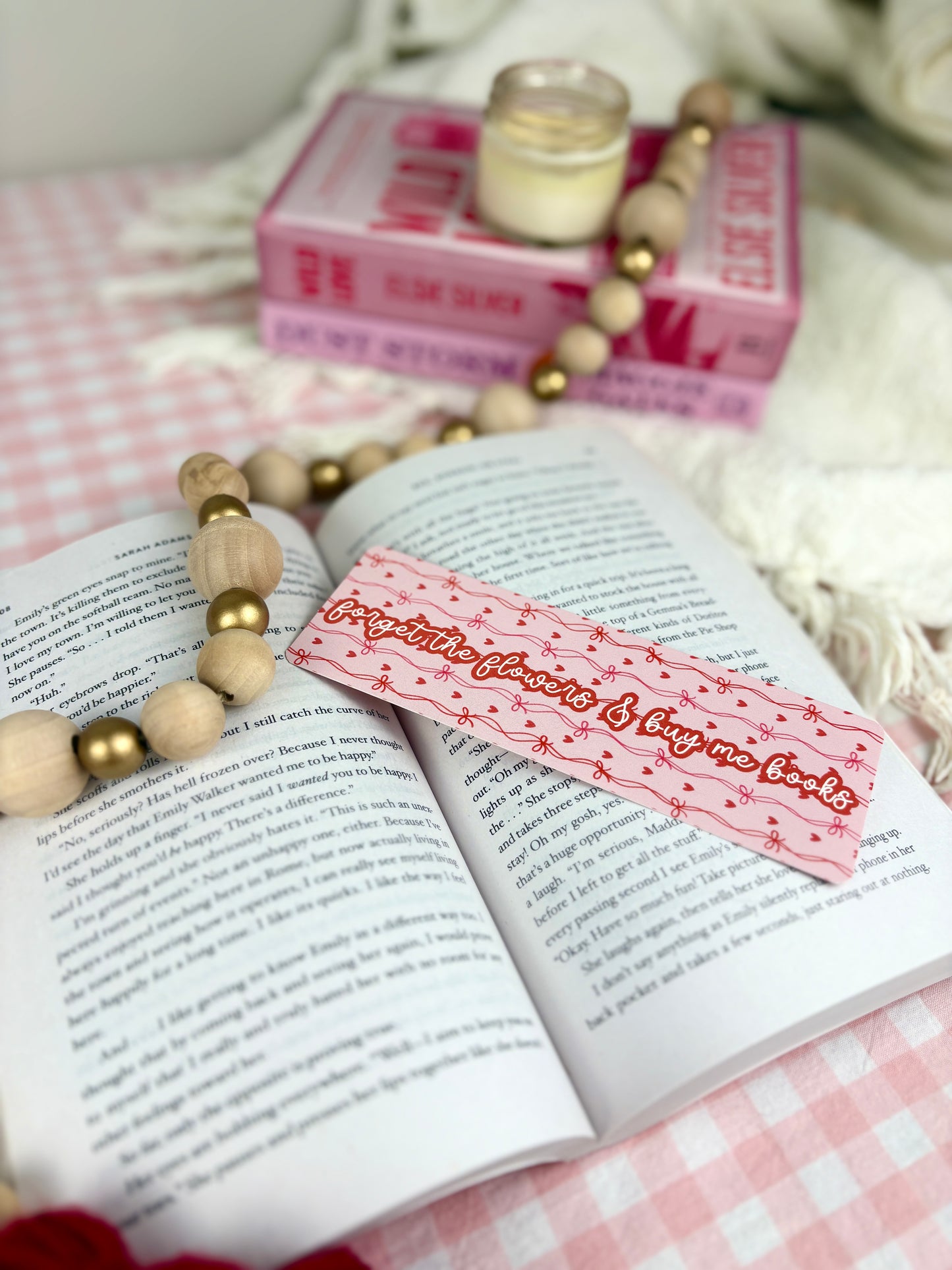 Forget The Flowers & Buy Me Books Bookmark