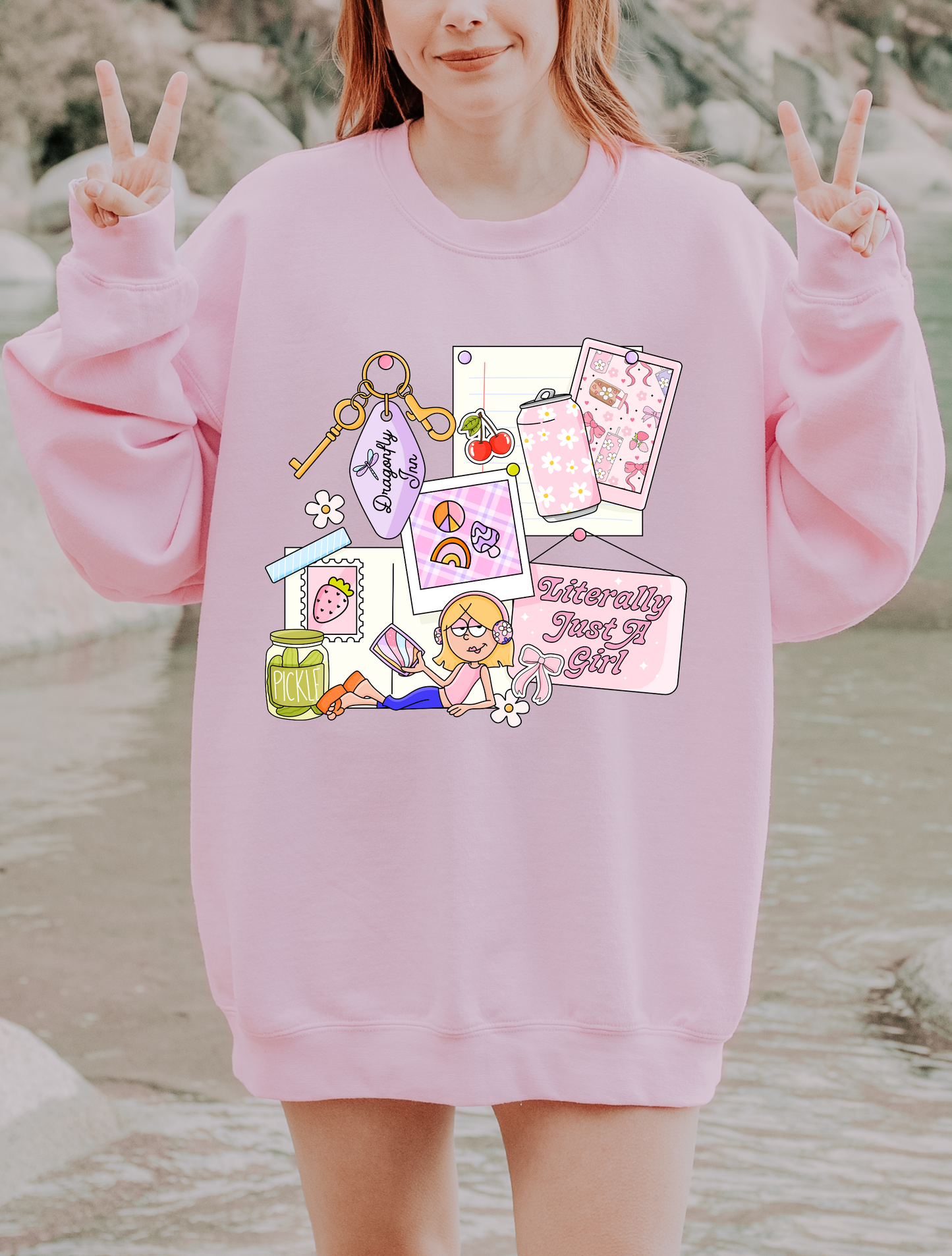 Literally Just A Girl - Y2K - Shirt/Crewneck