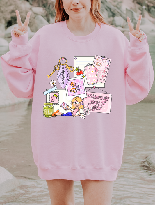 Literally Just A Girl - Y2K - Shirt/Crewneck