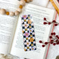 Fall Checkered Smiley Bookmark