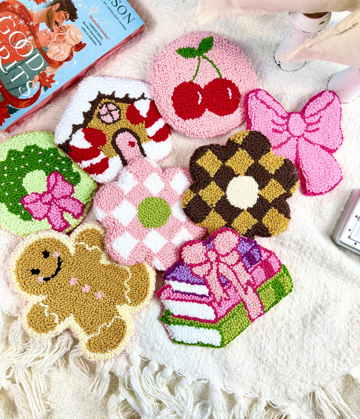 Gingerbread House Cozy Coaster