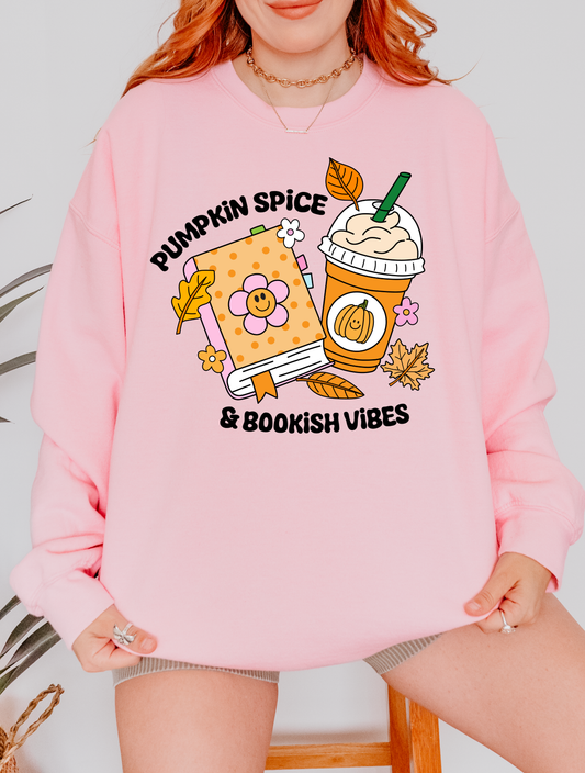 Pumpkin Spice & Bookish Vibes - Shirt/Crewneck