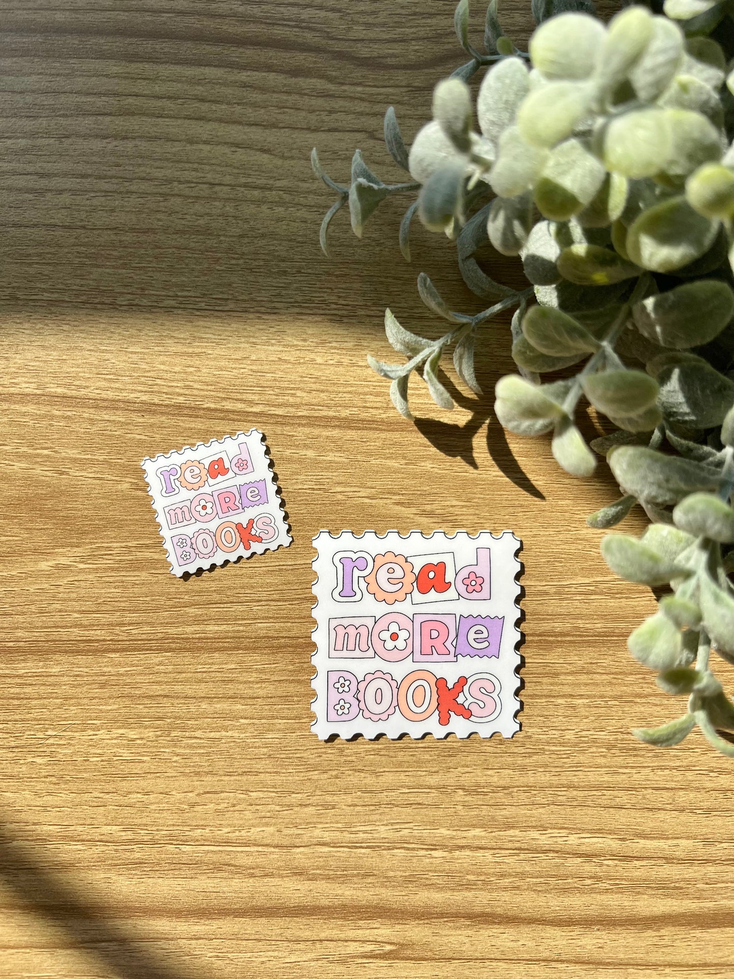 Read More Books Stamp Sticker