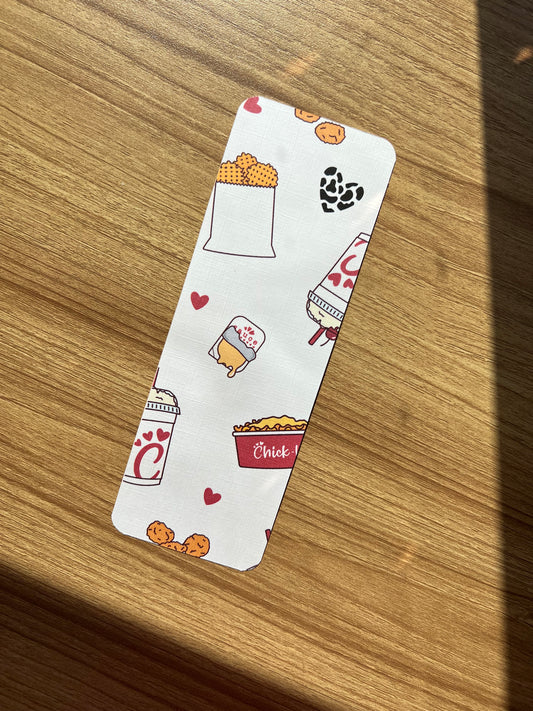 chicken and fries bookmark